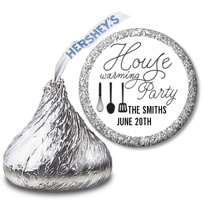 House Warming - Hershey Kiss Bridal Shower Sticker Labels