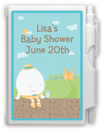 Humpty Dumpty - Baby Shower Personalized Notebook Favor