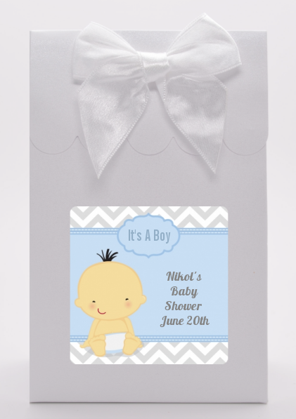 It's A Boy Chevron Asian - Baby Shower Goodie Bags
