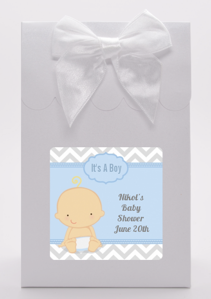 It's A Boy Chevron - Baby Shower Goodie Bags