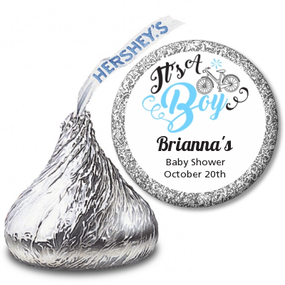 It's A Boy - Hershey Kiss Baby Shower Sticker Labels