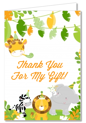 Jungle Party - Baby Shower Thank You Cards