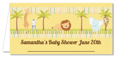 Jungle Safari Party - Personalized Baby Shower Place Cards