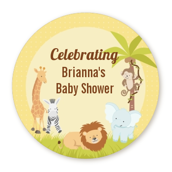  Jungle Safari Party - Personalized Baby Shower Table Confetti 