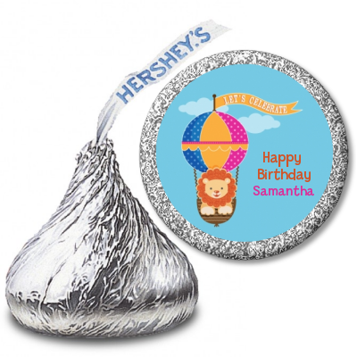 Lion - Hershey Kiss Baby Shower Sticker Labels