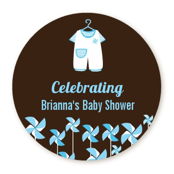  Little Boy Outfit - Personalized Baby Shower Table Confetti 