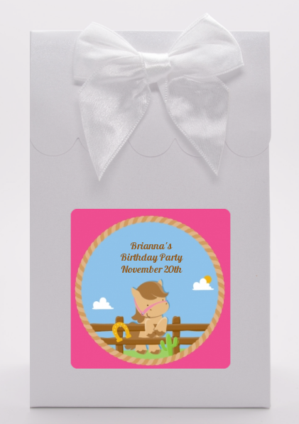 Little Cowgirl Horse - Birthday Party Goodie Bags