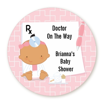  Little Girl Doctor On The Way - Personalized Baby Shower Table Confetti Caucasian
