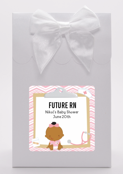  Little Girl Nurse On The Way - Baby Shower Goodie Bags Caucasian