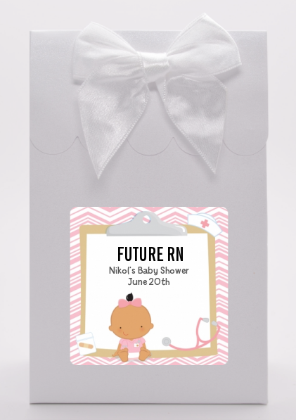  Little Girl Nurse On The Way - Baby Shower Goodie Bags Caucasian