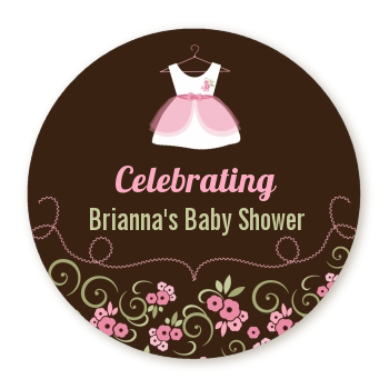  Little Girl Outfit - Personalized Baby Shower Table Confetti 