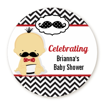  Little Man Mustache Black/Grey - Personalized Baby Shower Table Confetti Caucasian