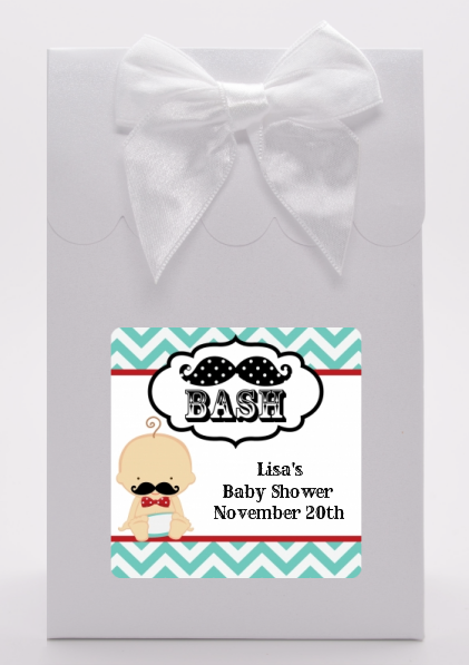  Little Man Mustache - Baby Shower Goodie Bags African American