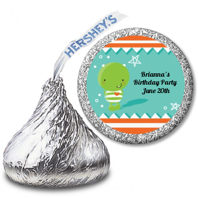 Little Monster - Hershey Kiss Baby Shower Sticker Labels