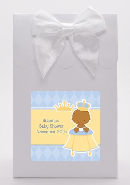 Little Prince African American - Baby Shower Goodie Bags