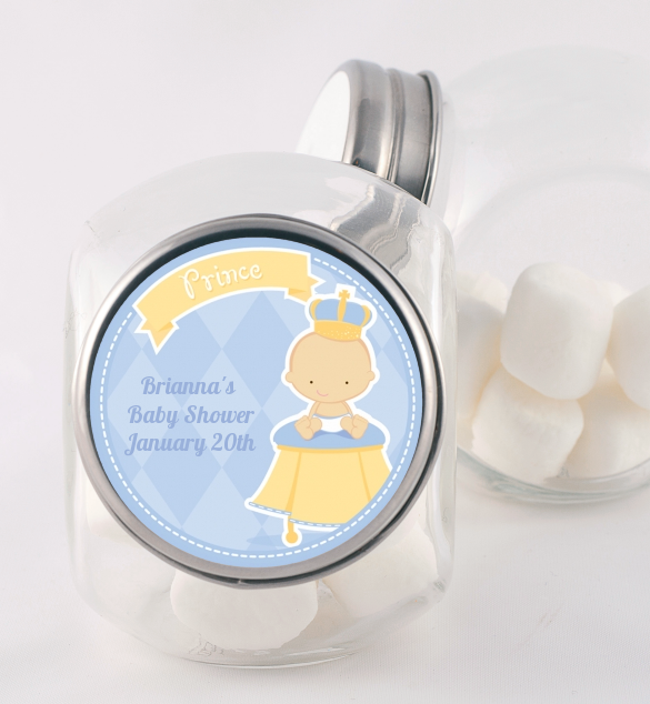  Little Prince - Personalized Baby Shower Candy Jar Plain