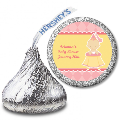 Little Princess - Hershey Kiss Baby Shower Sticker Labels