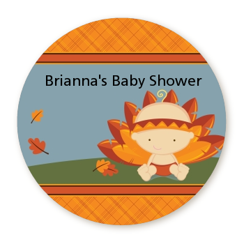  Little Turkey Girl - Personalized Baby Shower Table Confetti 