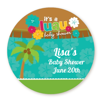  Luau - Personalized Baby Shower Table Confetti 
