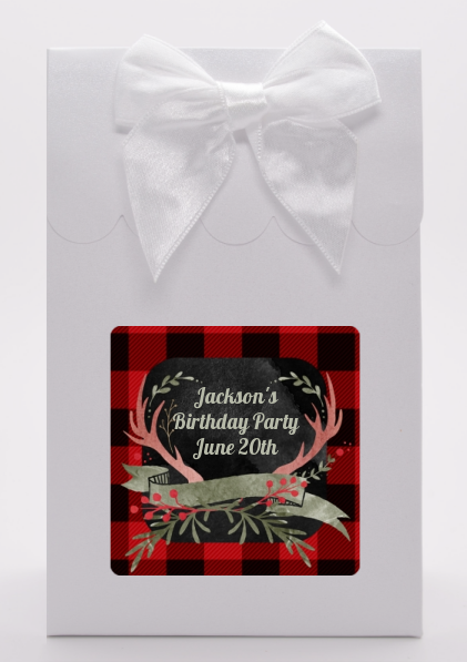 Lumberjack Buffalo Plaid - Birthday Party Goodie Bags