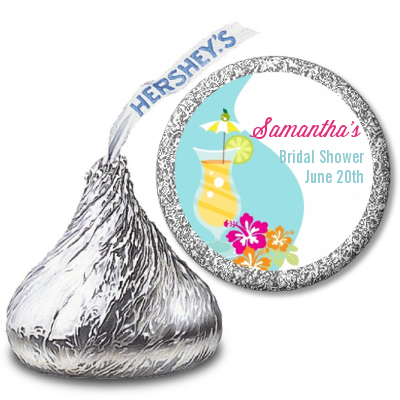 Margarita Drink - Hershey Kiss Bridal Shower Sticker Labels