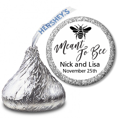 Meant To Bee - Hershey Kiss Bridal Shower Sticker Labels