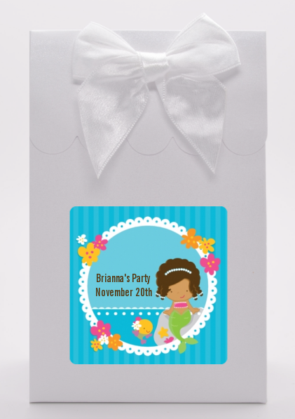 Mermaid African American - Birthday Party Goodie Bags