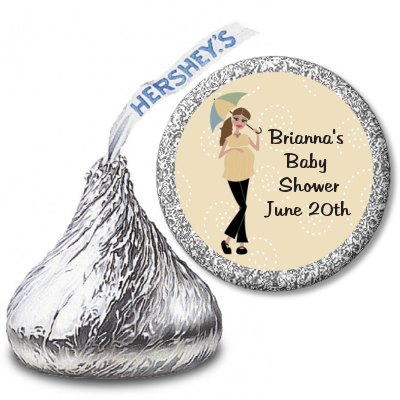 Mod Mom - Hershey Kiss Baby Shower Sticker Labels