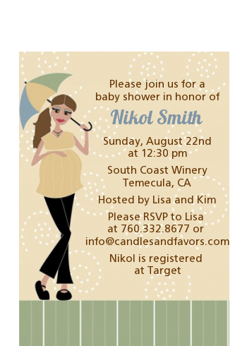 Mod Mom - Baby Shower Petite Invitations