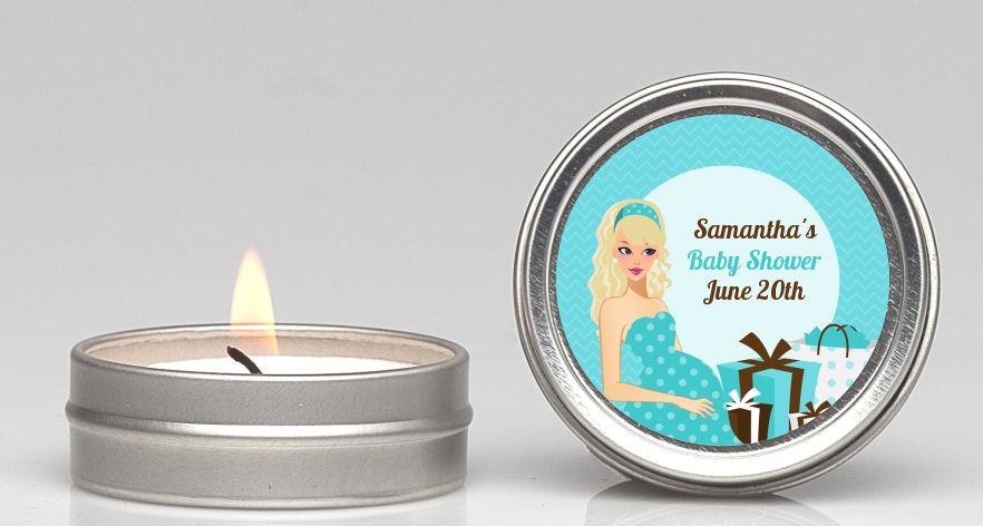  Modern Mommy Crib It's A Boy - Baby Shower Candle Favors Black Hair A