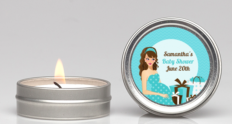  Modern Mommy Crib It's A Boy - Baby Shower Candle Favors Black Hair A
