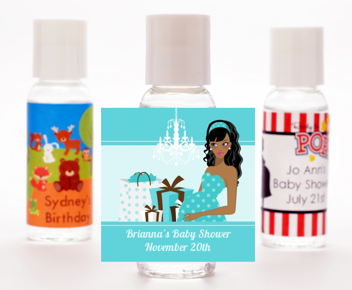  Modern Mommy Crib It's A Boy - Personalized Baby Shower Hand Sanitizers Favors Black Hair A