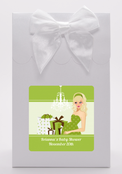  Modern Mommy Crib Neutral - Baby Shower Goodie Bags Black Hair A