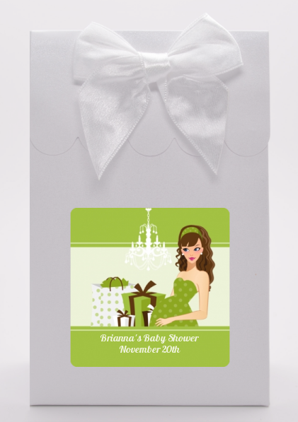  Modern Mommy Crib Neutral - Baby Shower Goodie Bags Black Hair A