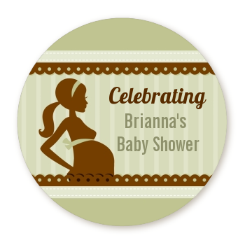  Mommy Silhouette It's a Baby - Personalized Baby Shower Table Confetti 1 Boy 1 Girl