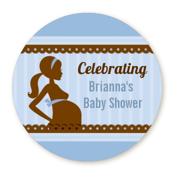  Mommy Silhouette It's a Boy - Personalized Baby Shower Table Confetti 