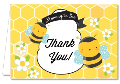Mommy To Bee - Baby Shower Thank You Cards