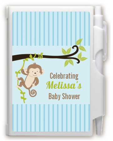 Monkey Boy - Baby Shower Personalized Notebook Favor