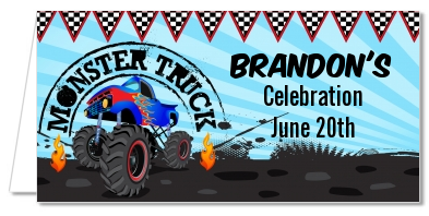 Monster Truck - Personalized Birthday Party Place Cards