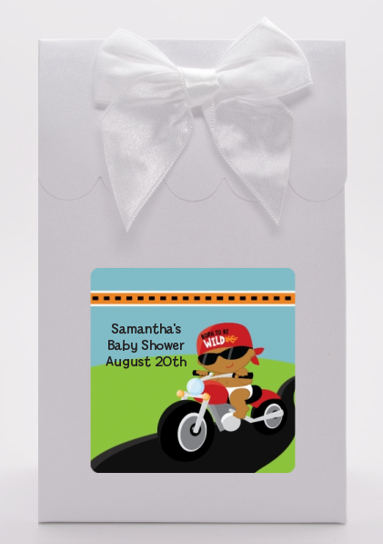 Motorcycle African American Baby Boy - Baby Shower Goodie Bags