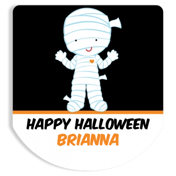 Mummy Costume - Personalized Hand Sanitizer Sticker Labels