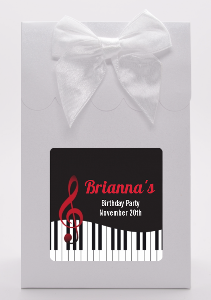 Musical Notes Black and White - Birthday Party Goodie Bags