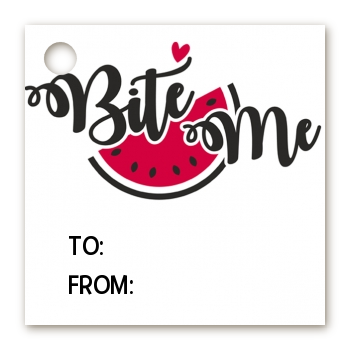  My Valentine - Personalized Valentines Day Card Stock Favor Tags Option 1