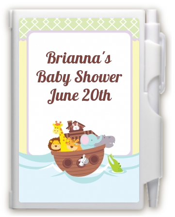 Noah's Ark - Baby Shower Personalized Notebook Favor