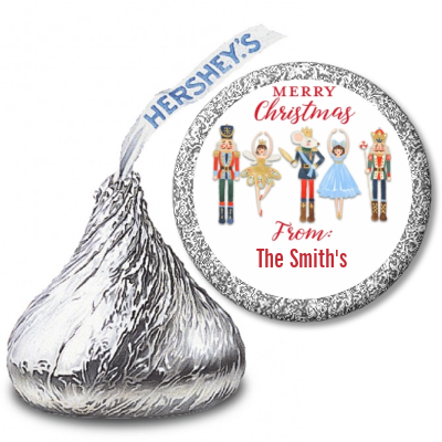 Nutcracker Ballet - Hershey Kiss Christmas Sticker Labels