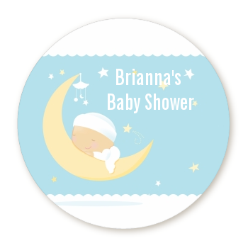  Over The Moon Boy - Personalized Baby Shower Table Confetti 