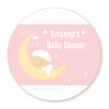  Over The Moon Girl - Personalized Baby Shower Table Confetti 