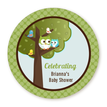  Owl - Look Whooo's Having A Boy - Personalized Baby Shower Table Confetti 