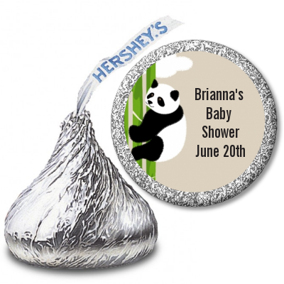  Panda - Hershey Kiss Baby Shower Sticker Labels Option 1