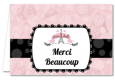 Paris BeBe - Baby Shower Thank You Cards